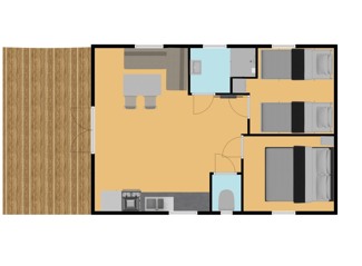 Mobile home Pommier with riverview
